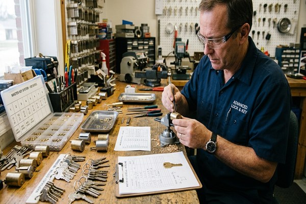 Master key system — commercial keying hierarchy for multi-unit building