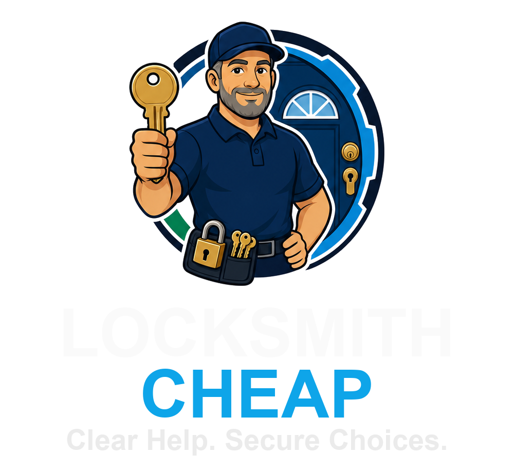 Locksmith Cheap mascot logo